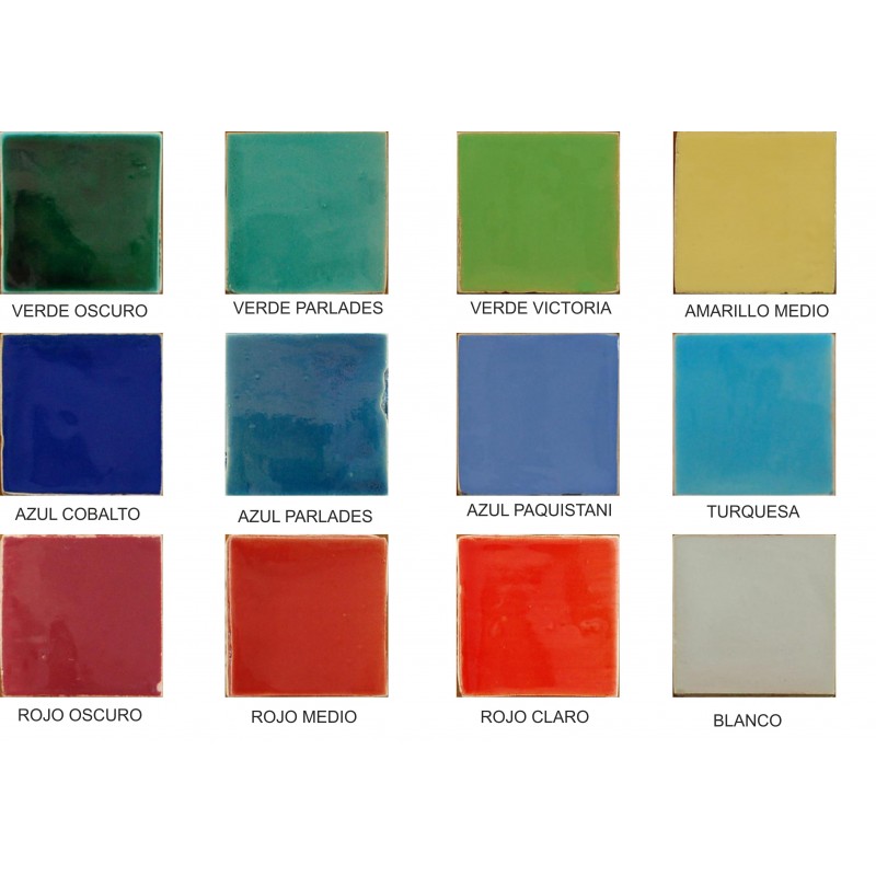 Azulejos rústicos 10 X 10 en varios colores